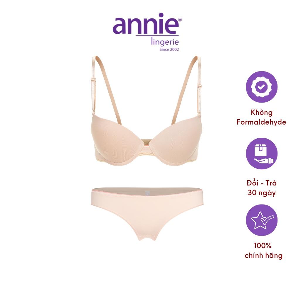 Bộ đồ lót Nữ Annie 8131 Đồng Bộ Đúc Mỏng Mềm Mại Giúp Hỗ Trợ Và Định Hình Vòng 3 Hiệu Quả