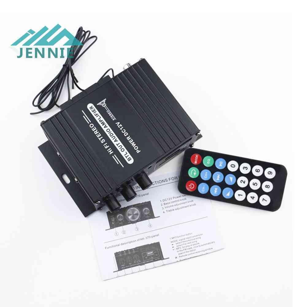 Bộ Khuếch Đại Âm Thanh Hifi AK370 20W + 20W 12V Cho Xe Hơi