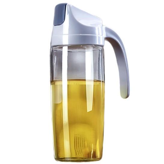Bình Đựng Dầu Ăn, Nước Mắm, Xì Dầu Cao Cấp Tự Động Mở Nắp Khi Rót 600ml