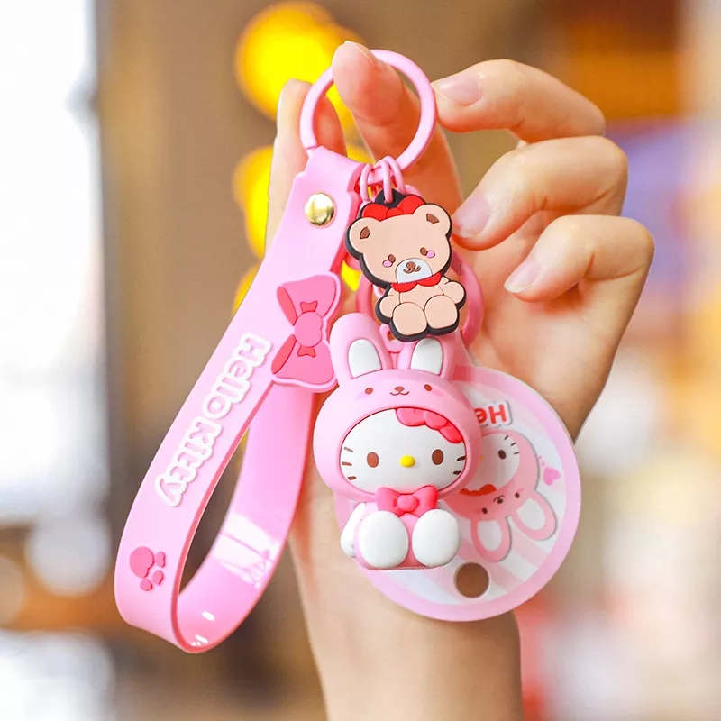 Móc khóa búp bê hoạt hình Helo Kitty, Kuromi, Mymelody, Cinnamoroll dùng treo cặp sách, túi xách, balo, xe máy, xe đạp