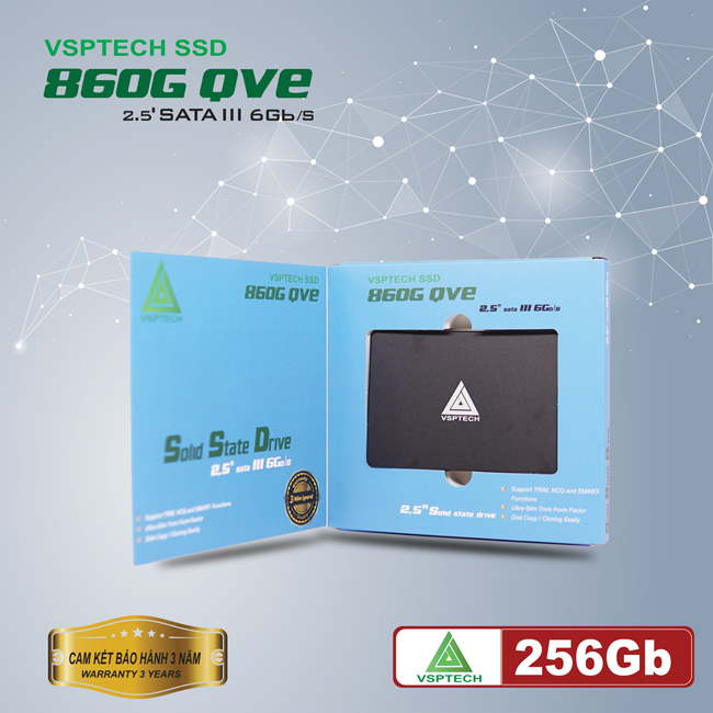 Ổ cứng SSD VSP 256GB 860G QVE - Hàng chính hãng