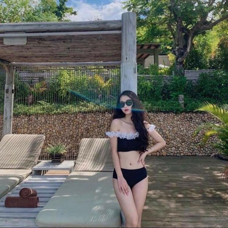 freeship Bikini hai mảnh bèo trăng nữ tinh siêu đẹp mặc đi biển đi bơi hot ( Có video quay thật)
