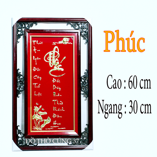 Tranh chữ dát vàng 24k