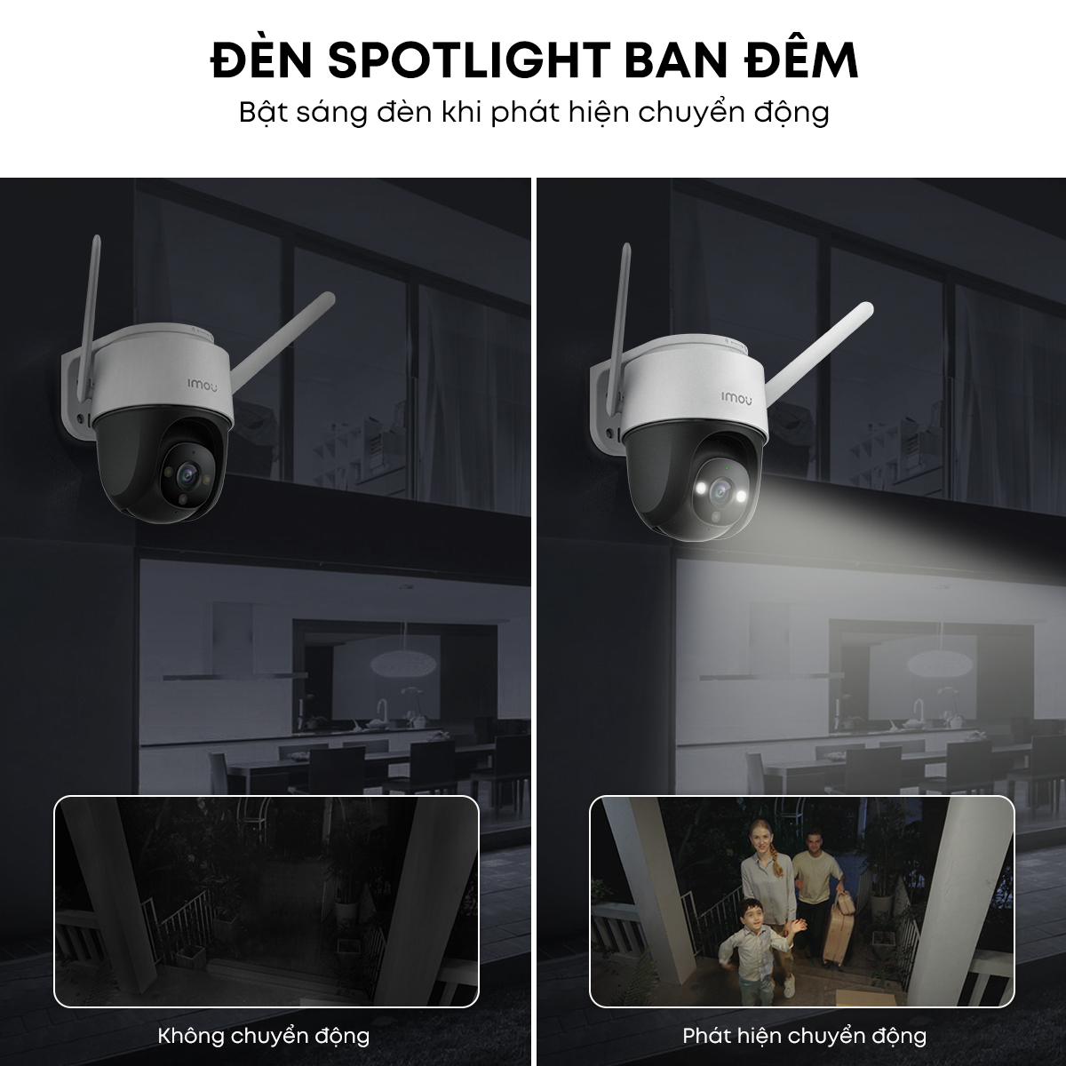 Camera Wifi Imou Cruiser I Phát hiện con người I Ghi hình màu ban đêm I Đàm thoại 2 chiều I Hàng chính hãng
