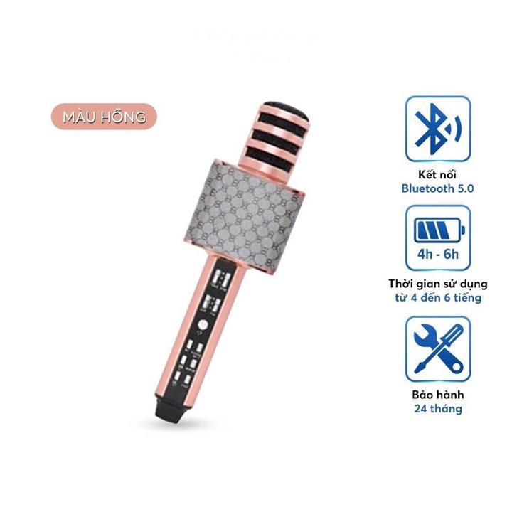 Micro karaoke bluetooth SD18 hát trên điện thoại tích hợp loa - Mic không dây