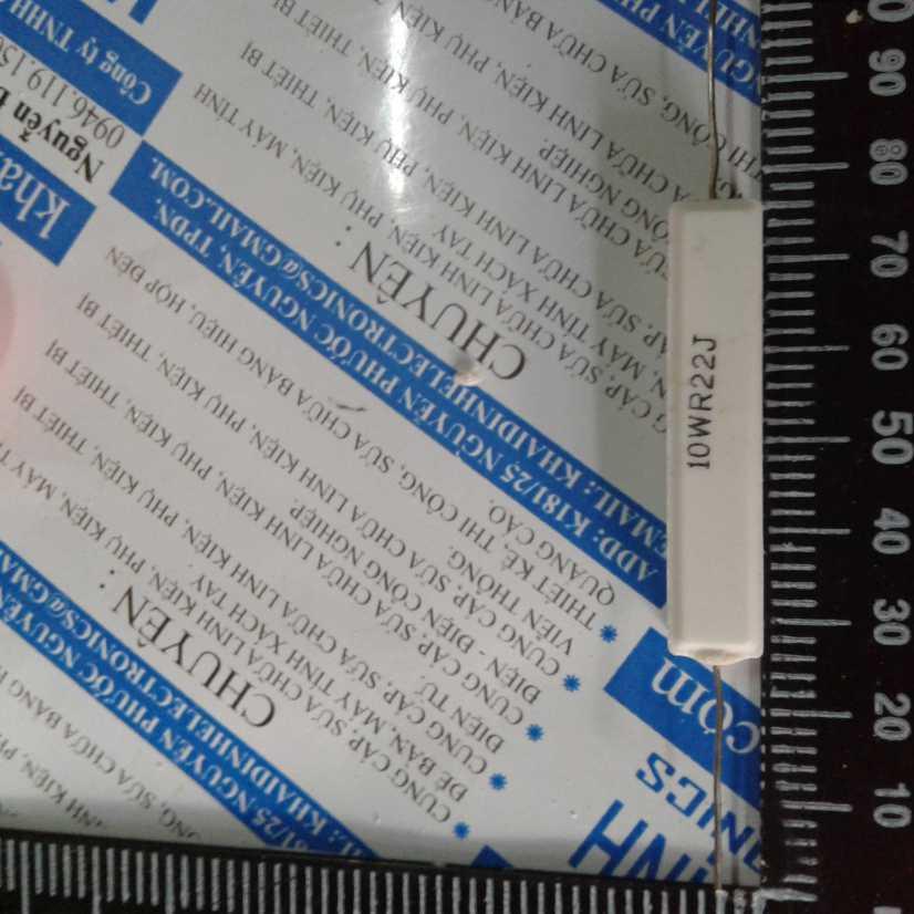 Điện trở 10W, 0.22Ω kde0338