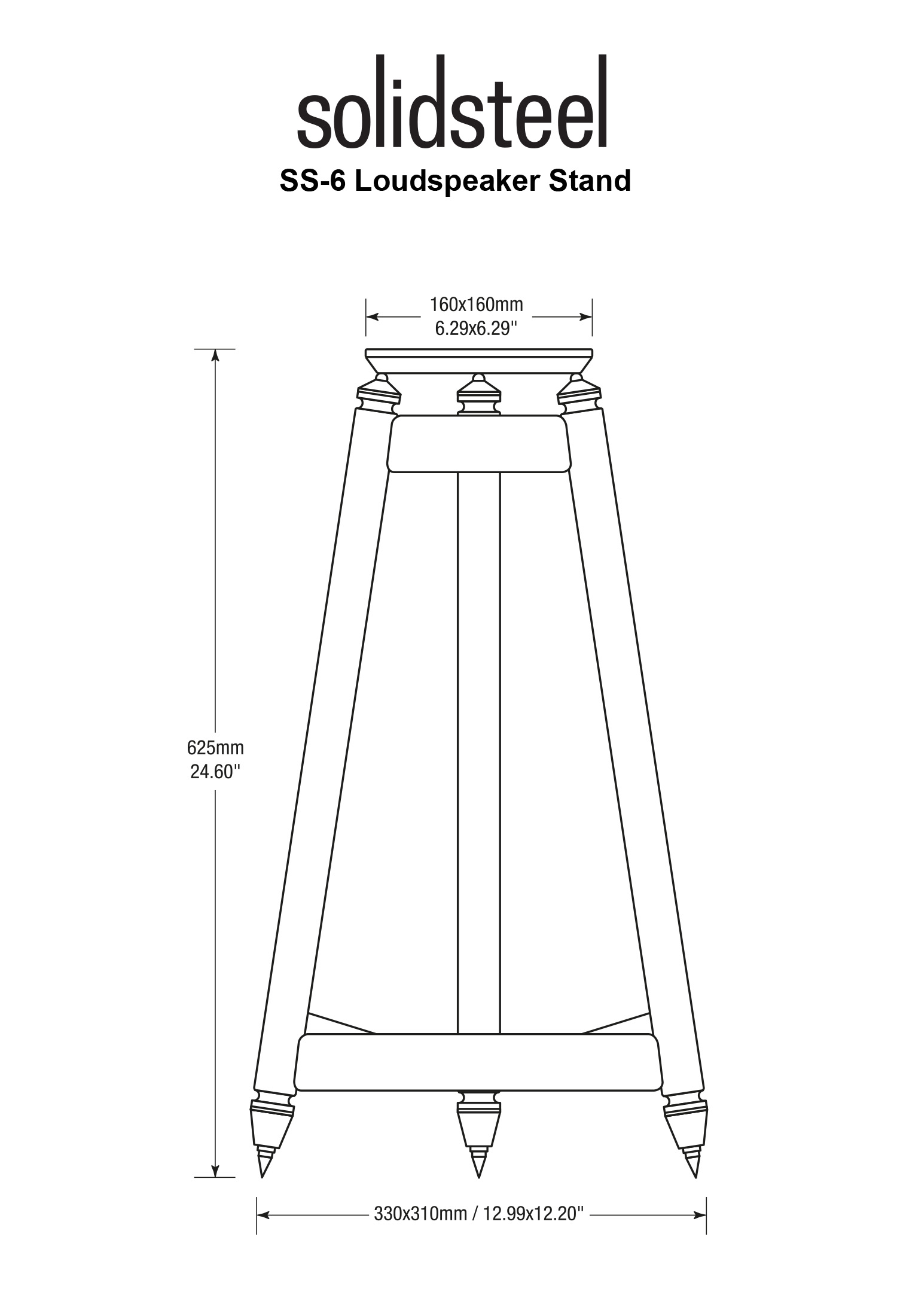 CHÂN LOA SOLIDSTEEL SS-6 HÀNG CHÍNH HÃNG NEW 100