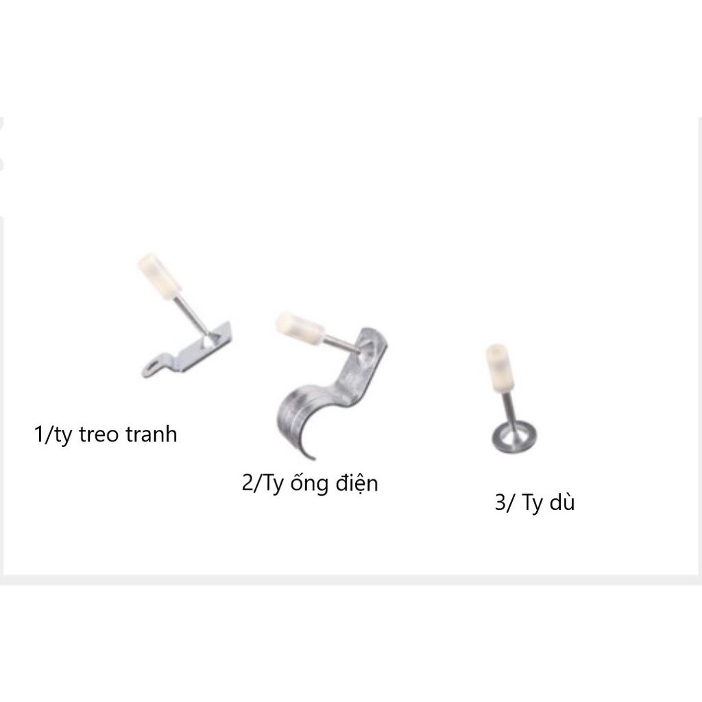 50 Đinh vít Bê Tông Bắn Ty Trần Thạch Cao, Tôn, Sắt Thép Dùng Kẹp Dây Điện 8.5MM Dùng Cho Sún Bắn Đinh Cầm Tay Có Cần Nối Dài 3.5M