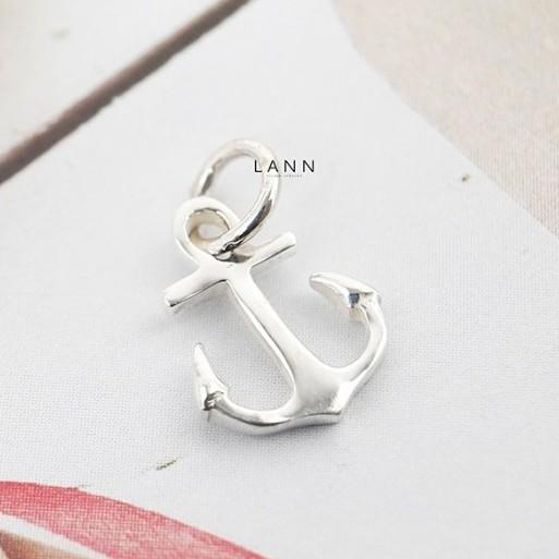 Charm mỏ neo S925 LANN đeo lắc tay, vòng cổ