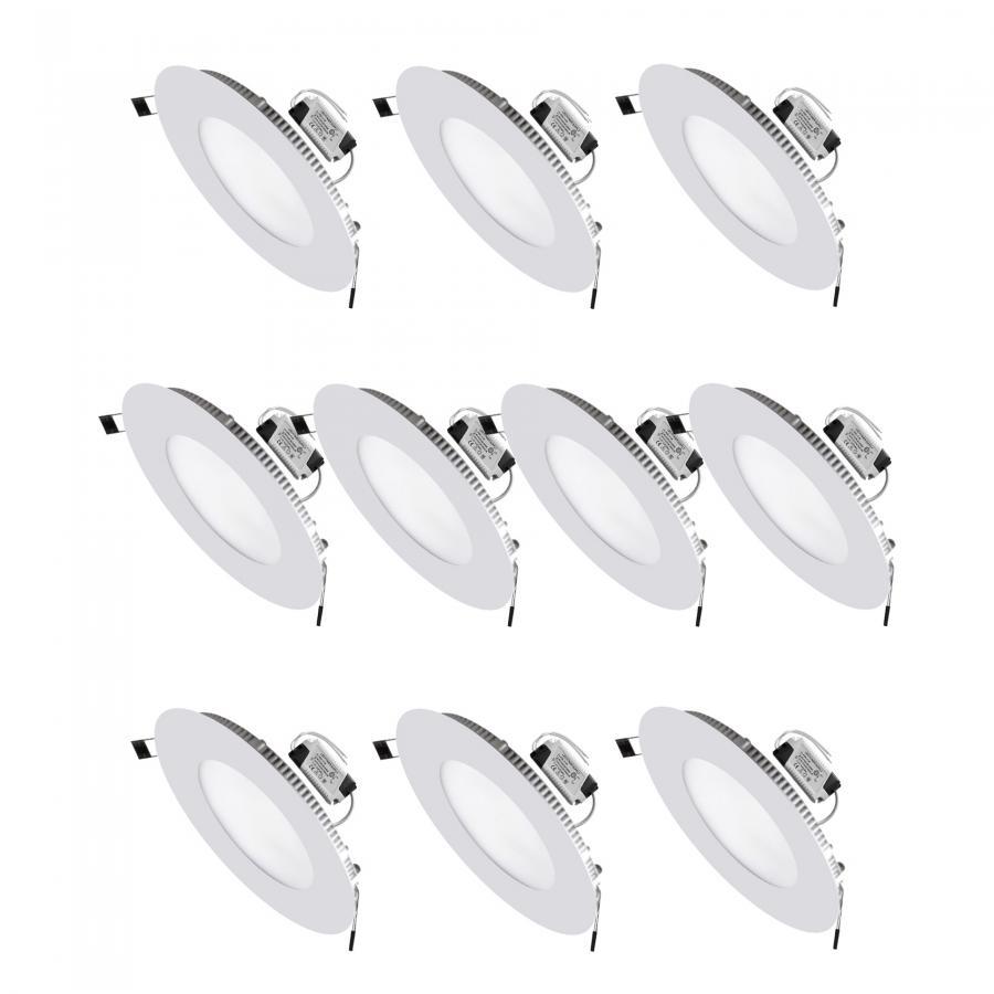 10 Đèn Led âm trần 3w siêu mỏng tròn sáng vàng ấm Posson LP-Ri3G