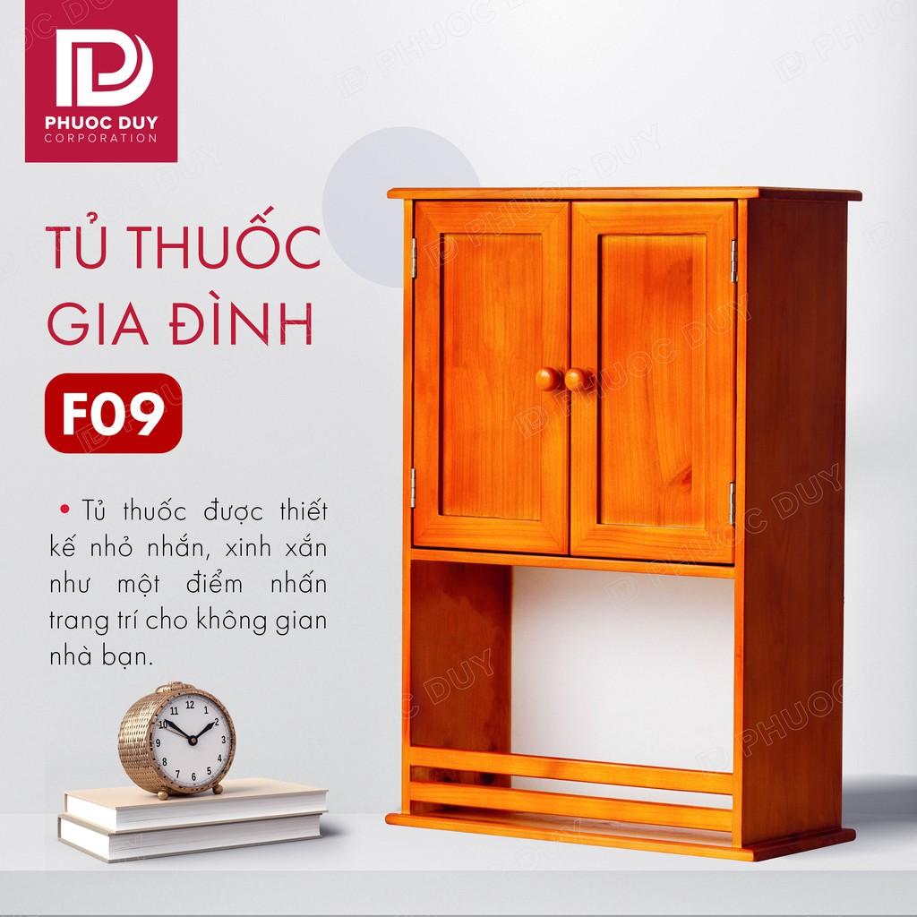 Tủ thuốc - Tủ y tế gia đình gỗ tự nhiên F09