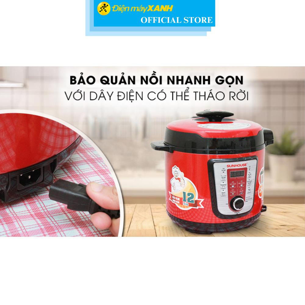 Nồi áp suất điện Sunhouse SHD 1767 6 lít - Hàng Chính Hãng