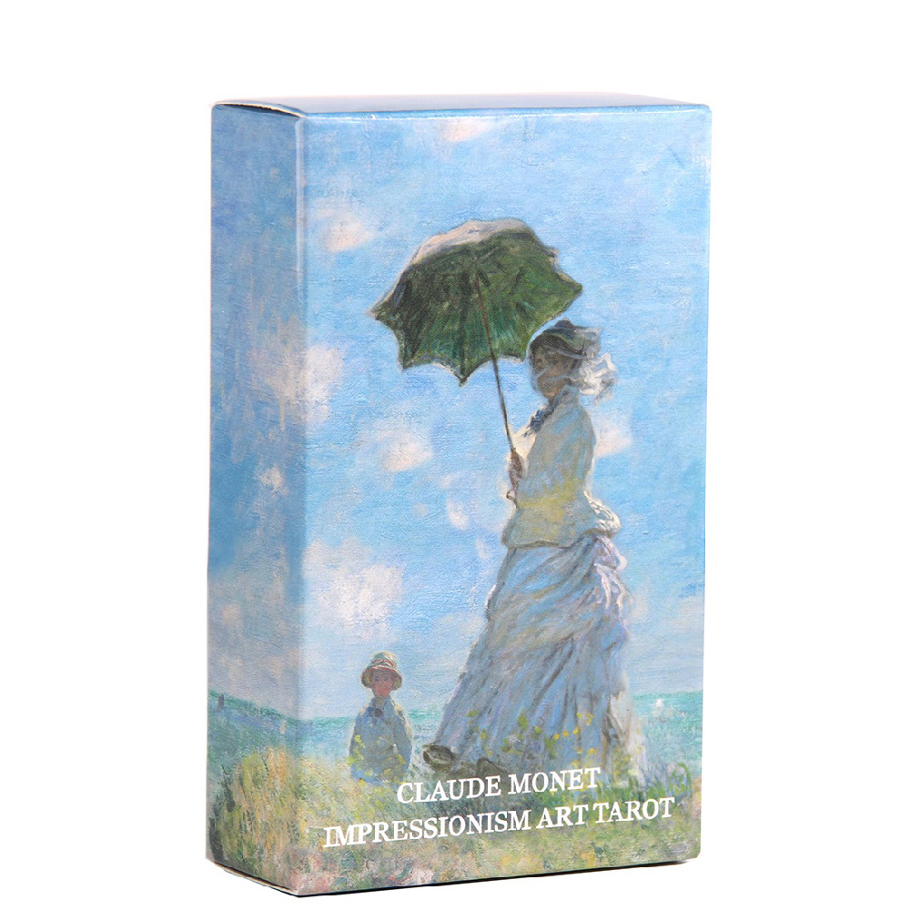 [Size Gốc] Bộ Bài Tarot Claude Monet Impressionism Art 78 Lá Bài Tặng Đá Thanh Tẩy