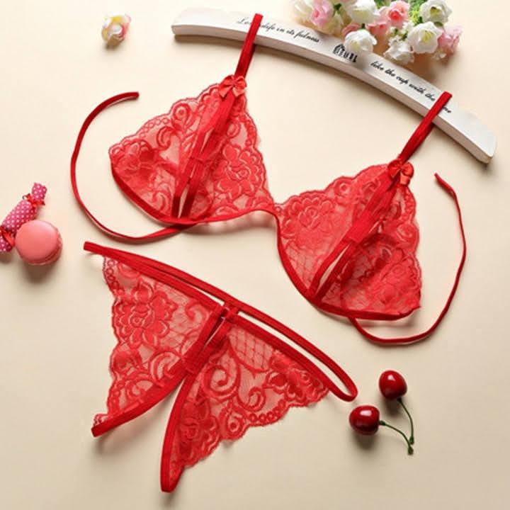 Set Bộ đồ lót ren kiểu dáng sexy gợi cảm dành cho bạn nữ