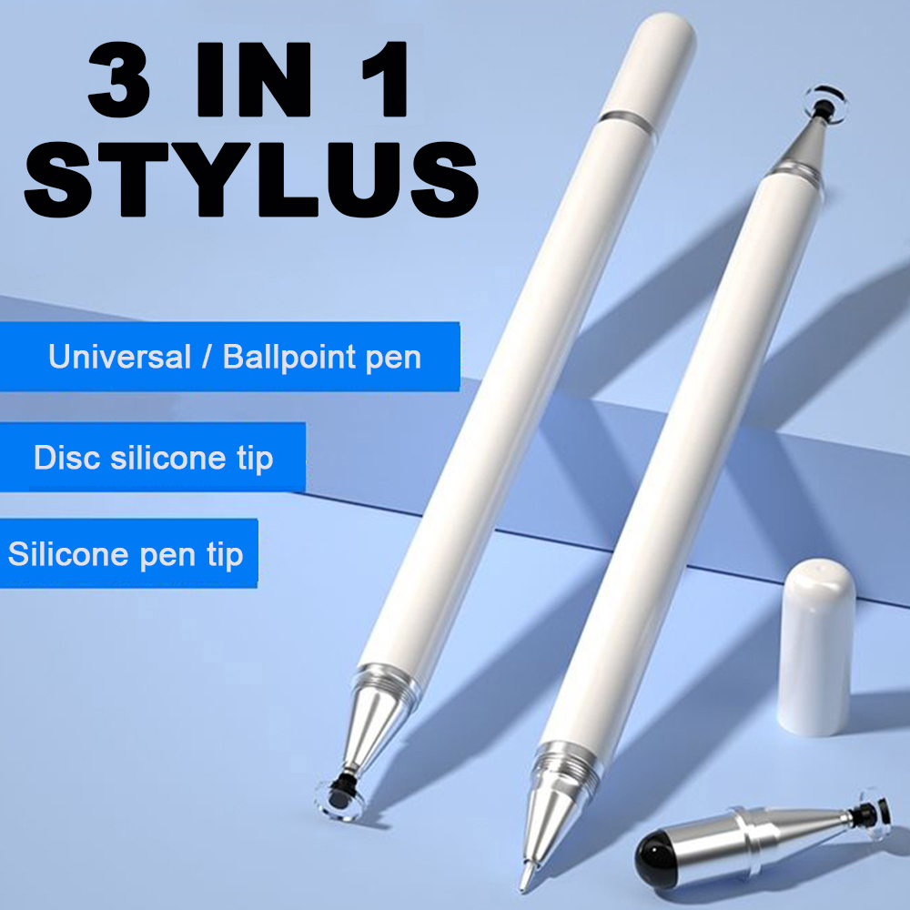 Bút cảm ứng 3 trong 1 đa năng cho / iPad Android/ Điện Thoại/ Máy Tính Bảng/ Ipad Bút 3 Trong 1 Công Dụng Cảm Ứng Và Di Chuyển Trên Mọi Bề Mạt Điện Thoại Hàng Nhập Khẩu - Giao Màu Ngẫu Nhiên