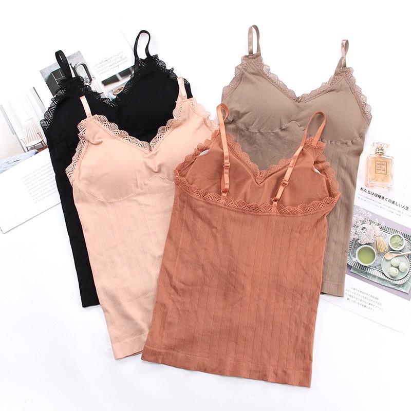 Áo lót 3 Lỗ 2 Dây. Áo Lót Bra Dài Thần Thánh Ôm Body