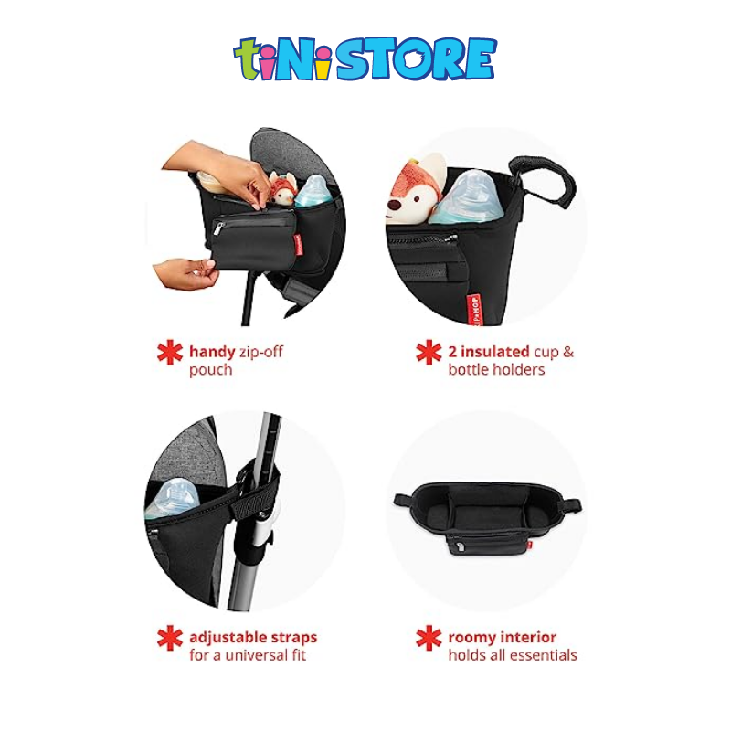 tiNiStore-Túi treo xe đẩy tiện dụng màu đen Skip Hop 400304