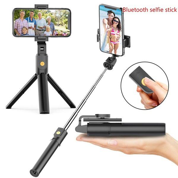 Gậy chụp ảnh tự sướng Selfiecom K07 - Tích hợp 3 chân tripod và remote bluetooth chụp từ xa