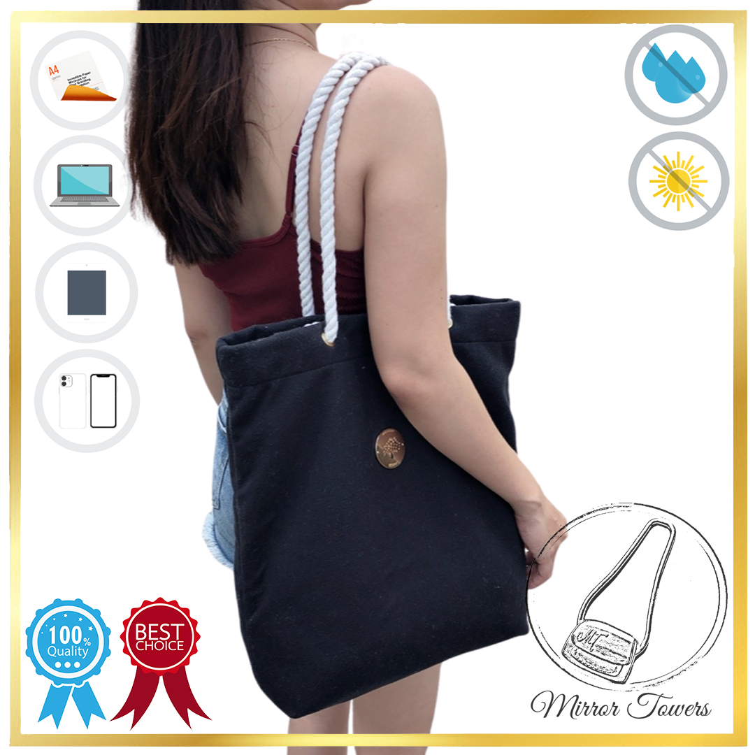 Túi xách đựng giấy A4, laptop, thiết kế đơn giản, thông dụng, chuyên nghiệp, kèm dây thừng đeo vai không đau, chất liệu vải bố (Nhiều mẫu để lựa)