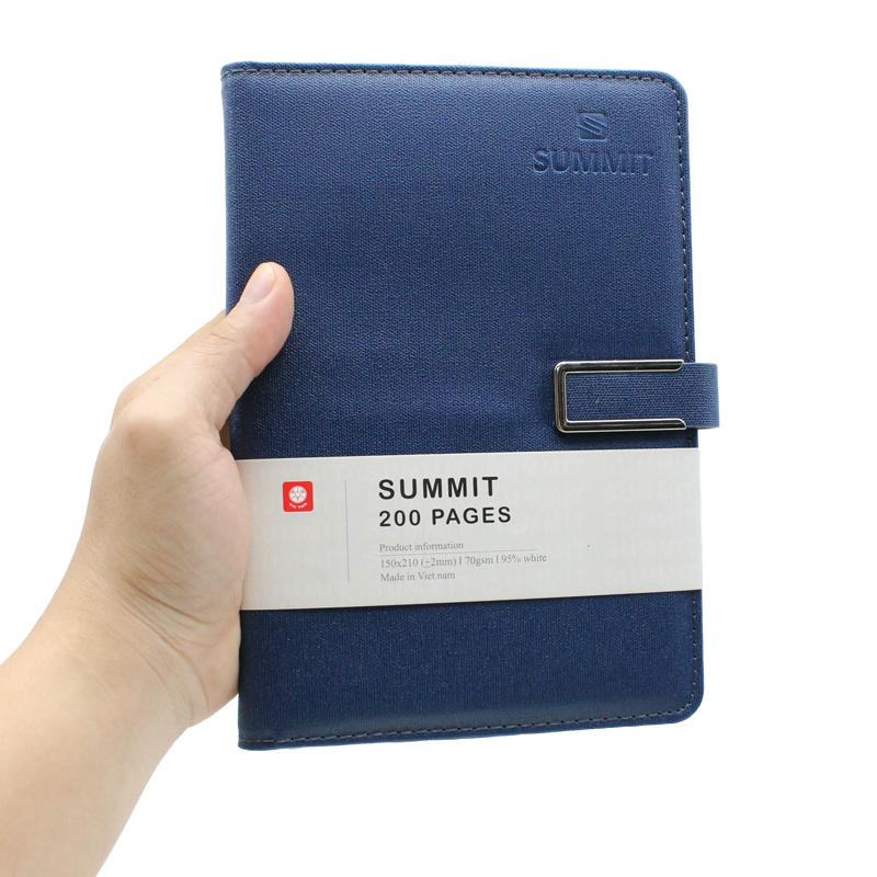 Sổ Bìa Da A5 - Kẻ Ngang - 200 Trang 70gsm - Summint 6 - Hải Tiến 8427