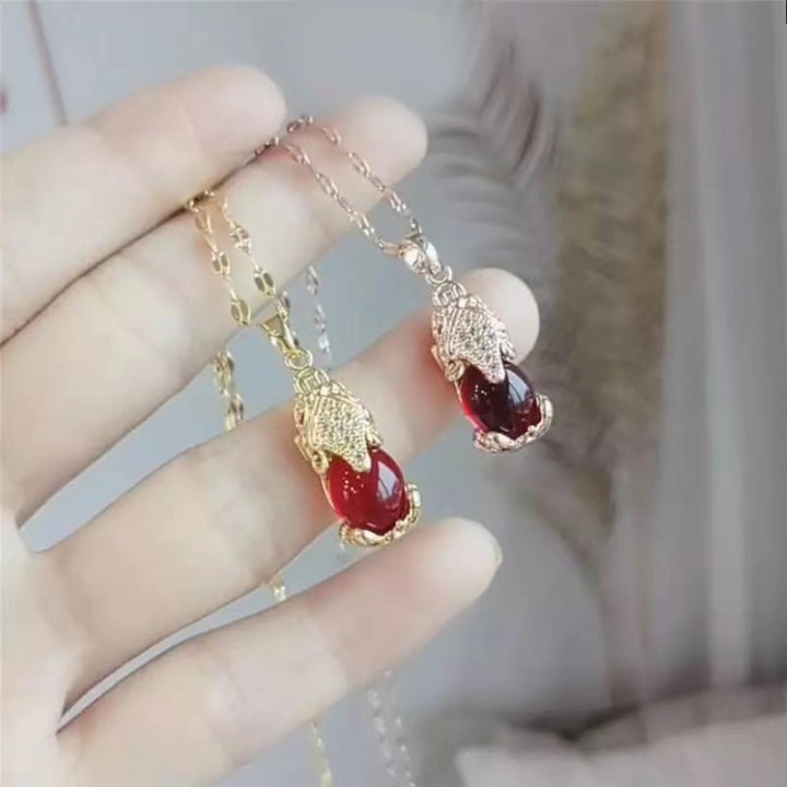 Dây chuyền titan hồ ly đỏ - tình duyên may mắn BHDC190