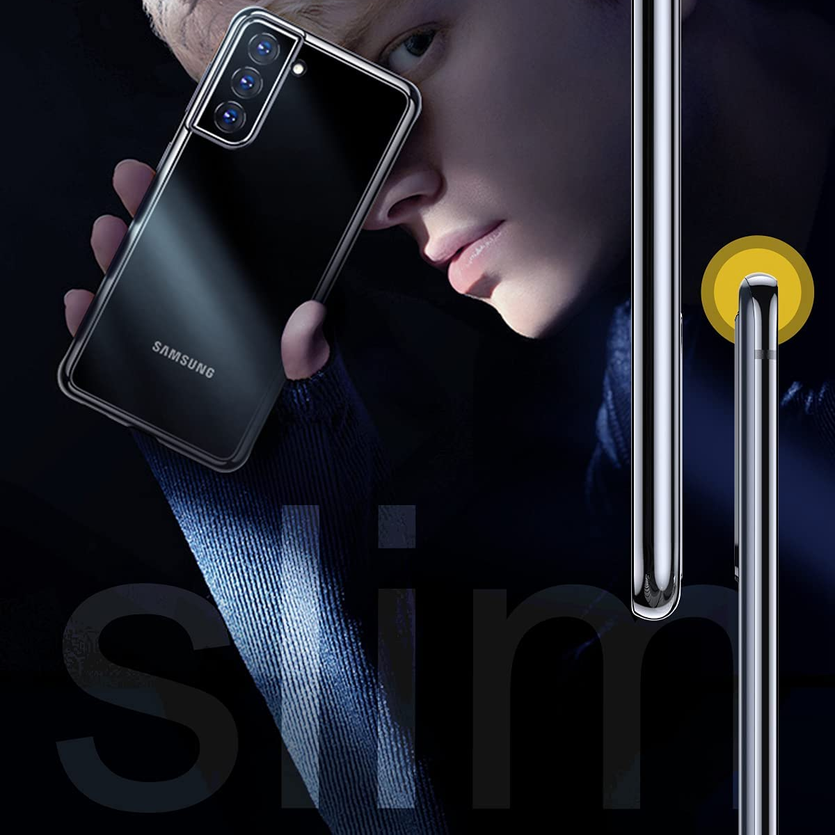 Ốp lưng silicon dẻo cho Samsung Galaxy S21 hiệu Ultra Thin mỏng 0.6mm độ trong tuyệt đối chống trầy xước - Hàng nhập khẩu