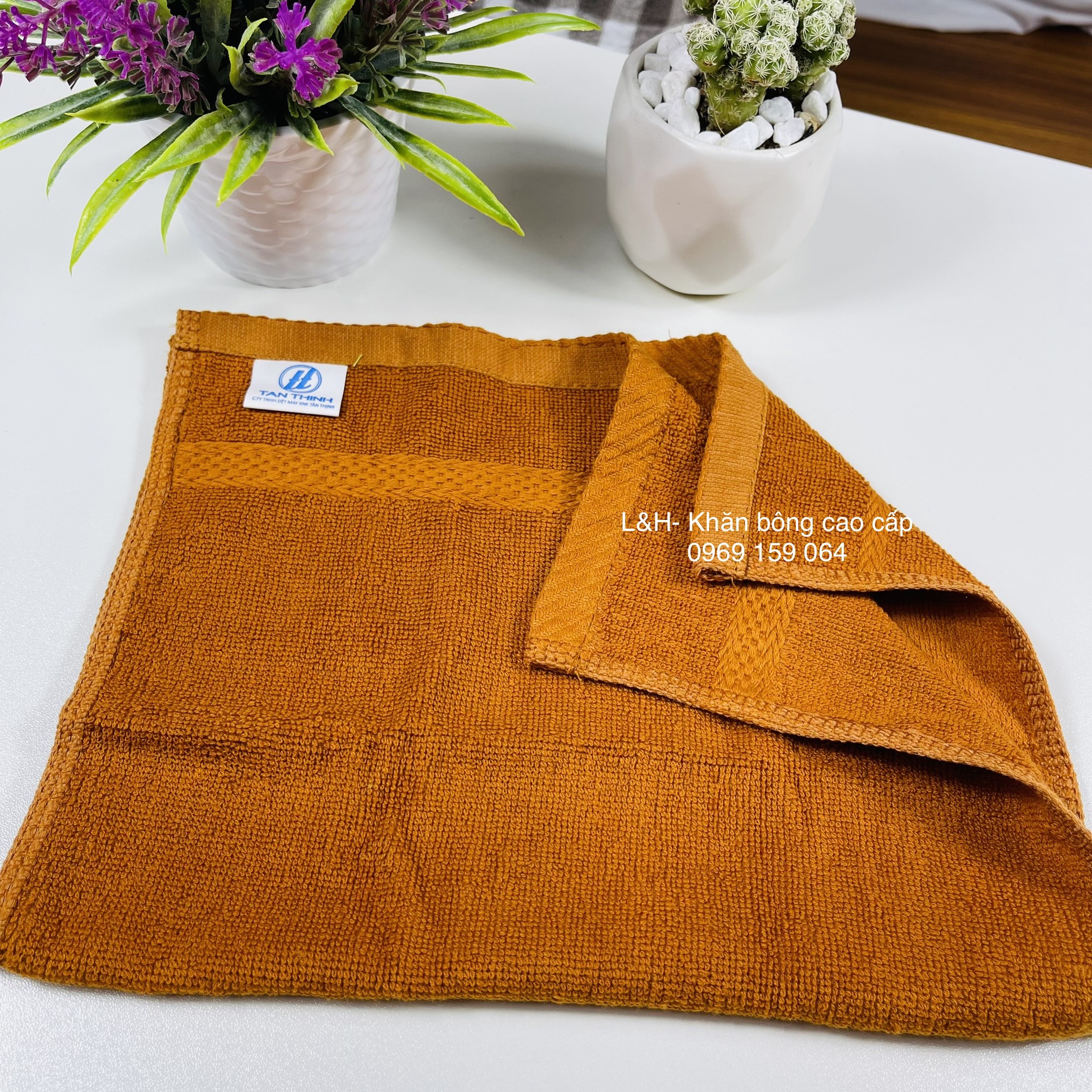 Khăn mặt màu Tân Thịnh, kt 30x50cm