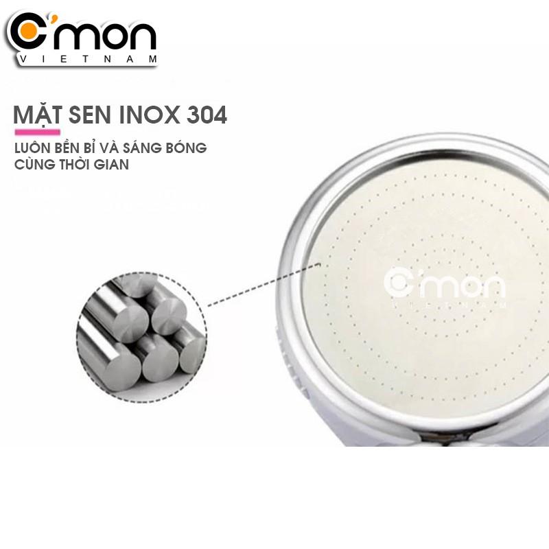 Bộ vòi sen tăng áp C'mon TS-08 + Củ sen lạnh C'mon CSL-01