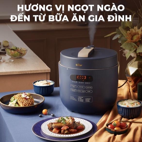 Nồi Áp Suất Điện Đa Năng 5L Bear Nồi Hầm Xương, Hầm Gà, Nấu Cháo YLB-A50M1 - Hàng Chính Hãng Bảo hành 18 Tháng