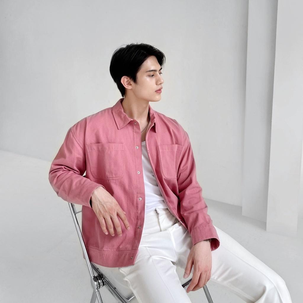 Áo khoác BERRIE JACKET - dáng vừa màu hồng đất