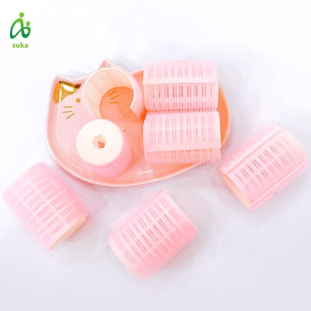 Lô uốn mái mưa tự dính có kẹp đỡ, lô uốn tóc xoăn Hàn Quốc size 4cmx6cm