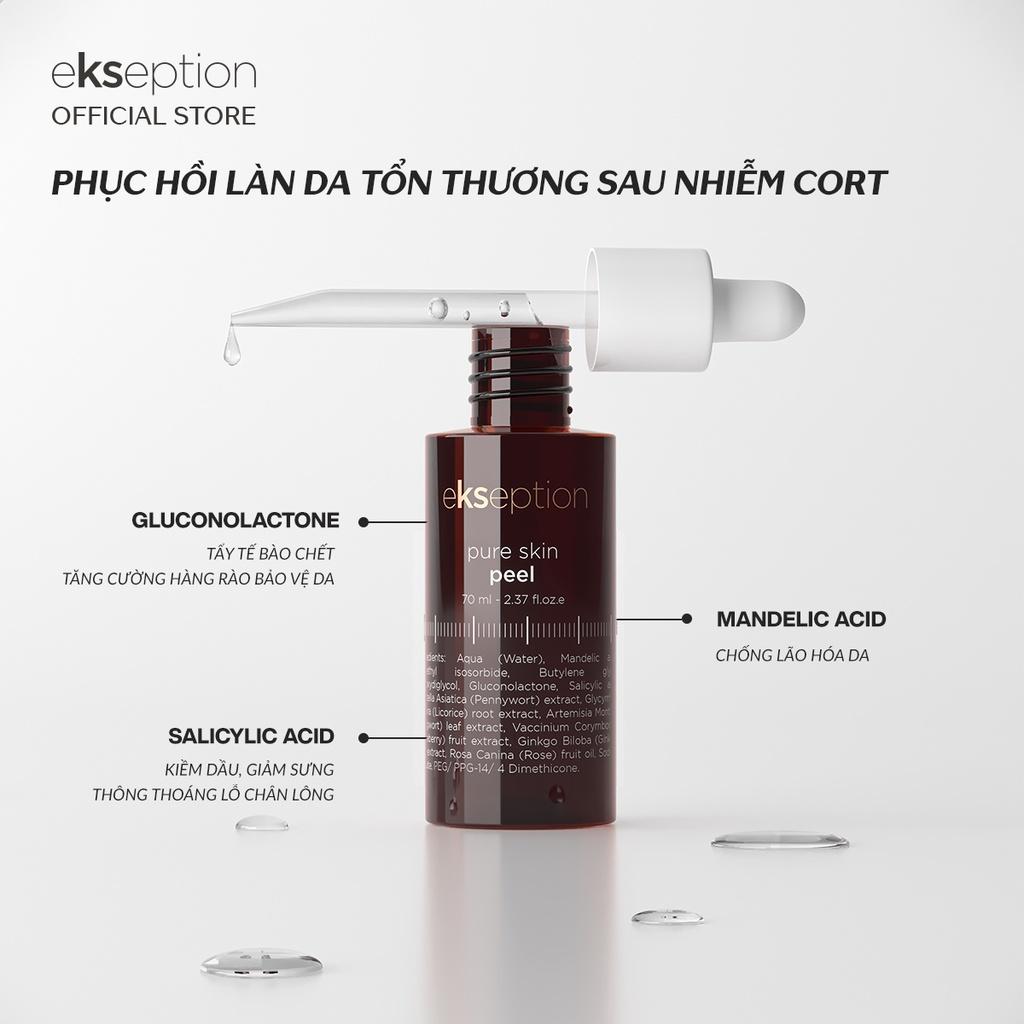 Tinh chất peel da Ekseption Pure skin 70ml kiểm soát bã nhờn, hỗ trợ giảm mụn