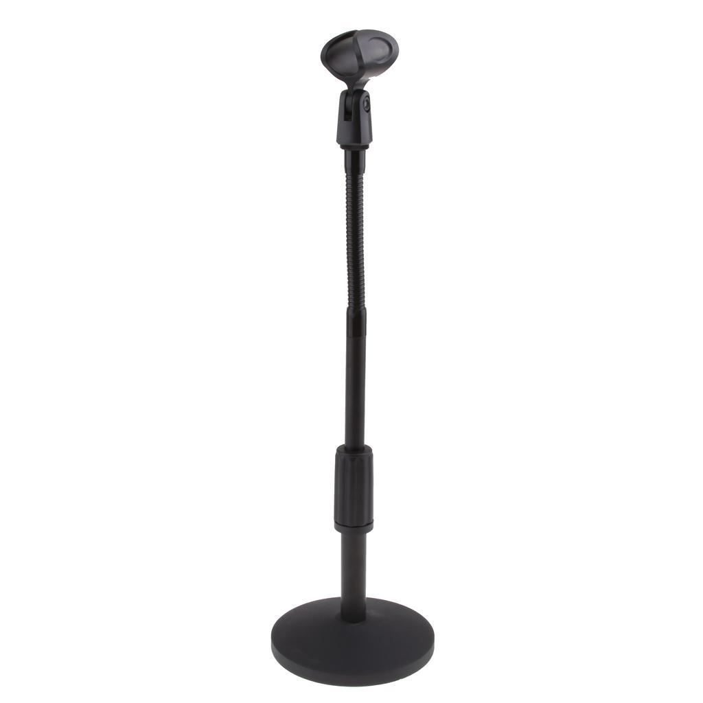 Microphone Stand, 360° Adjustable Desktop Microphone Holder Bracket with Mic