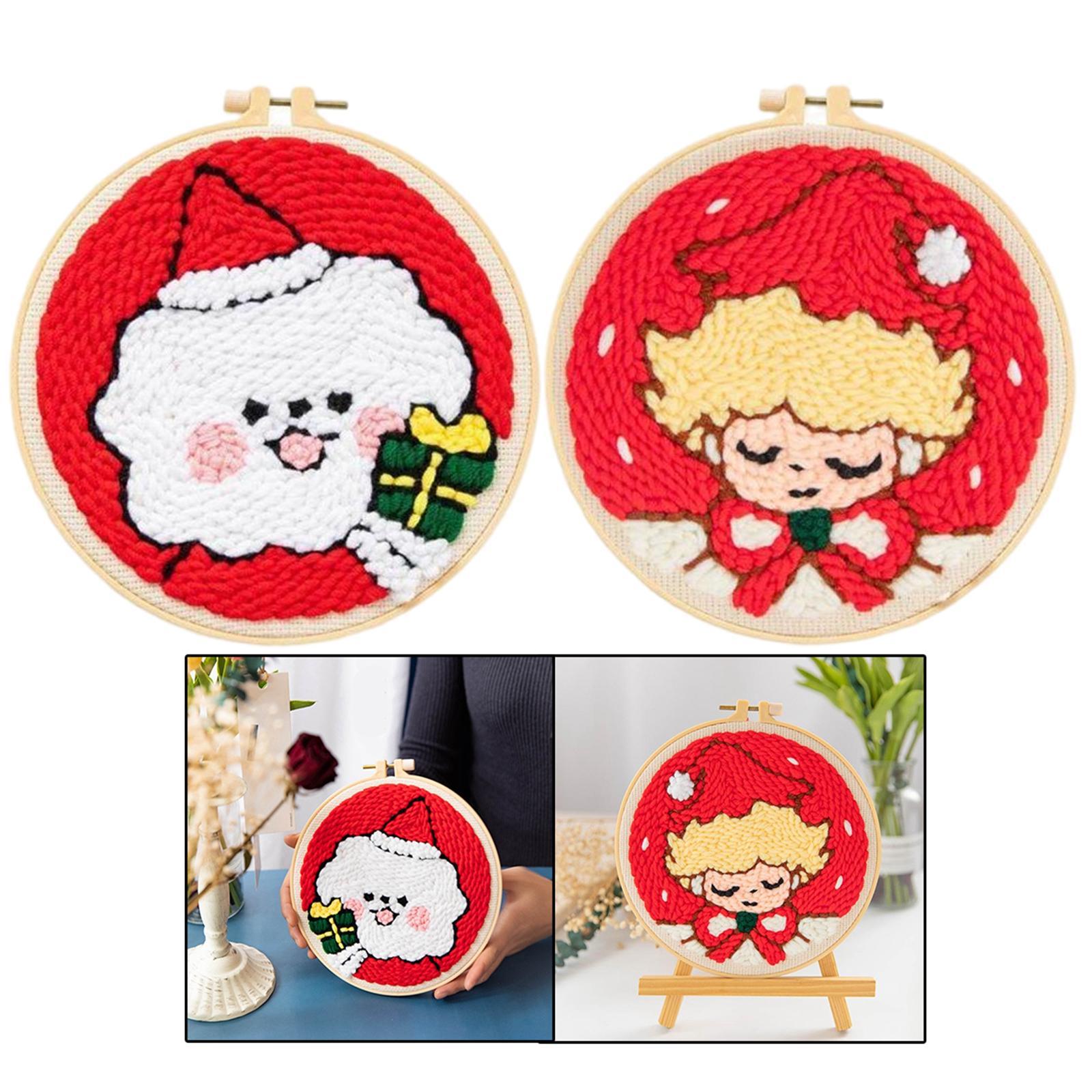 2 Set Embroidery Needle Kit Set Craft Tool Thread Punch Knitting Tools