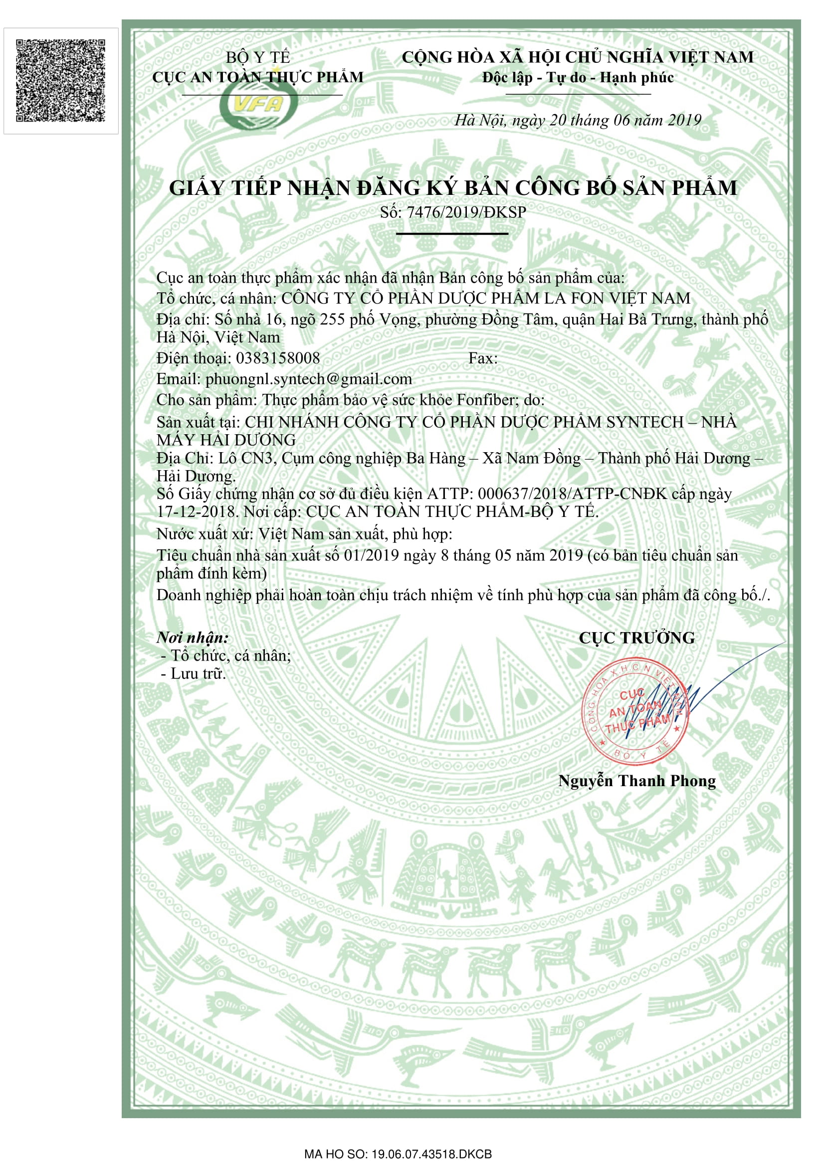 Viên Uống hỗ trợ trị táo bón cho bà bầu và trẻ nhỏ, bổ sung chất xơ cho cơ thể, hỗ trợ tăng cường tiêu hóa Fon Fiber - Hàng chính hãng