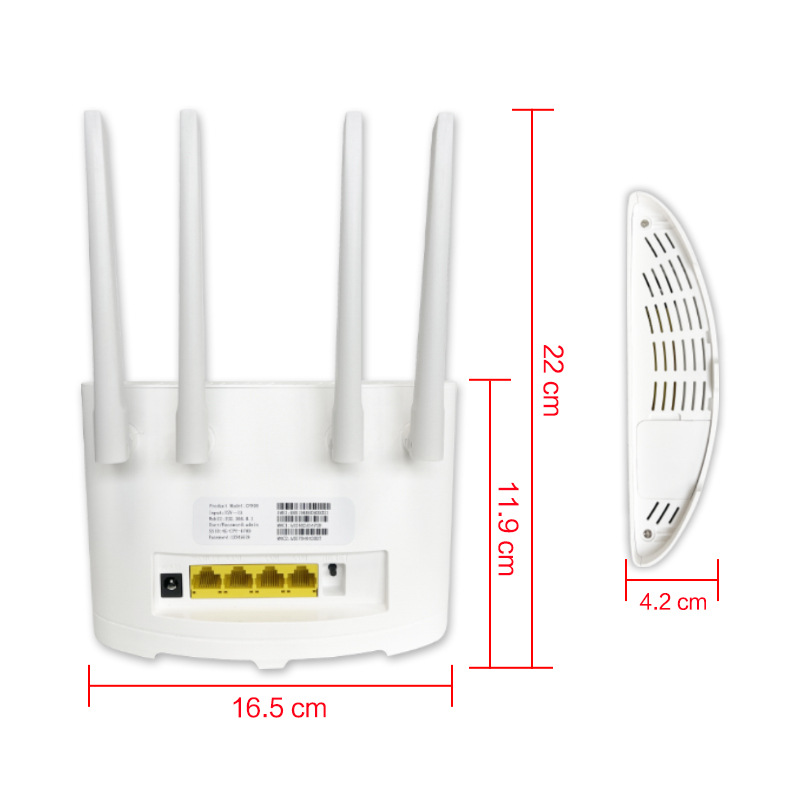 Bộ phát wifi từ sim 4G Pixlink CPE T901 Pro , router wifi 4 râu tốc độ cao  300Mbps, phủ sóng rộng, tích hợp 4 cổng WAN/LAN tiện dụng, phù hợp với tất cả các loại sim ở VN - Hàng Chính Hãng / Hàng Nhập Khẩu