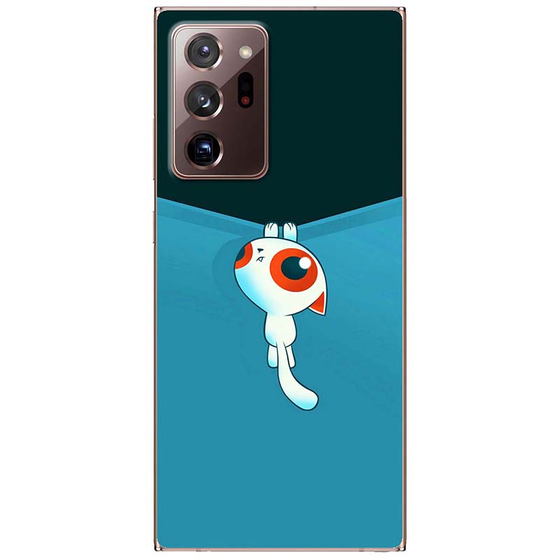 Ốp lưng dành cho Samsung Note 20, Note 20 Ultra mẫu Mèo kéo rèm