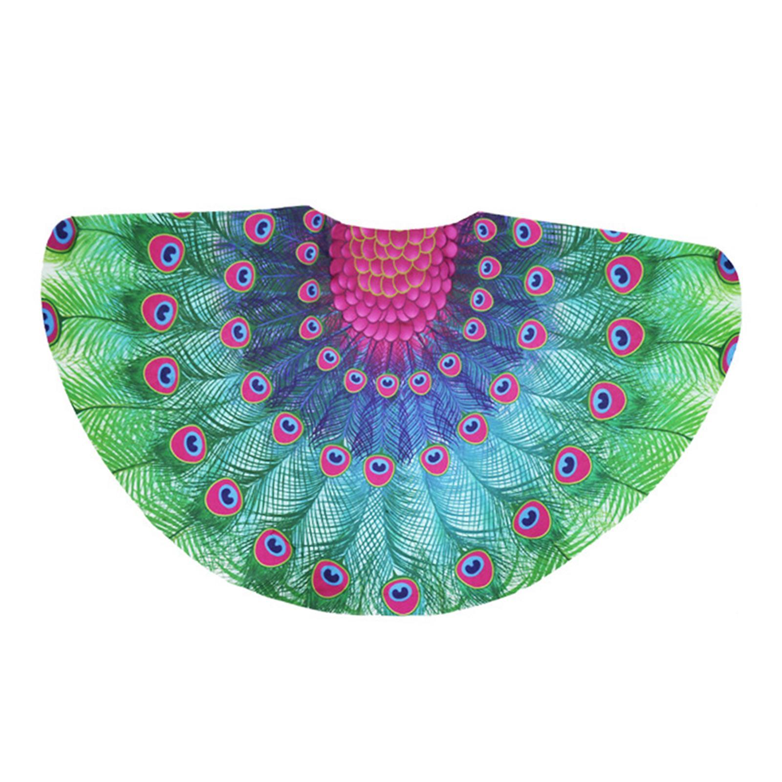 Peacock Cloak Costume Cloak Cosplay Fancy Dress Carnival Decoration Fancy Dress Costume Toy Party Cloak Cape for Accessories Kids Boys Girls