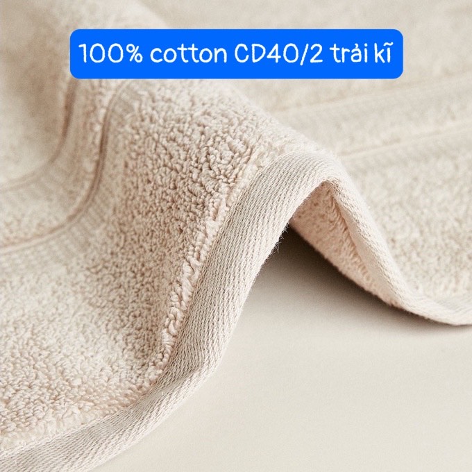 Khăn Tắm Loại To 140x70cm 100% Cotton Cao Cấp Thấm Hút, Bền Màu, Không Nhớt Hàng VN