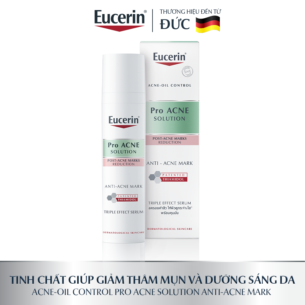 Tinh chất giảm thâm &amp; dưỡng sáng cho da mụn Eucerin Pro Acne Triple Effect Serum 40ml