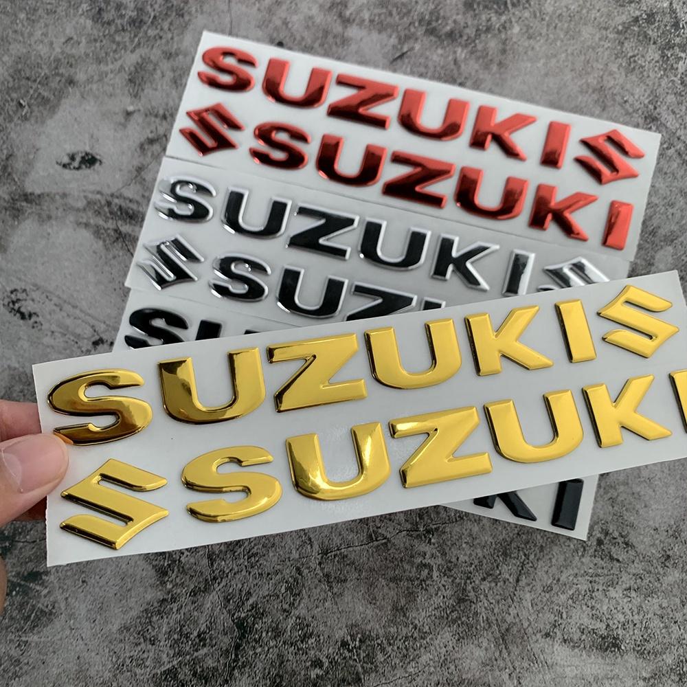 Decal 3d Chữ Suzuki Trang Trí Xe Hơi Xe Máy