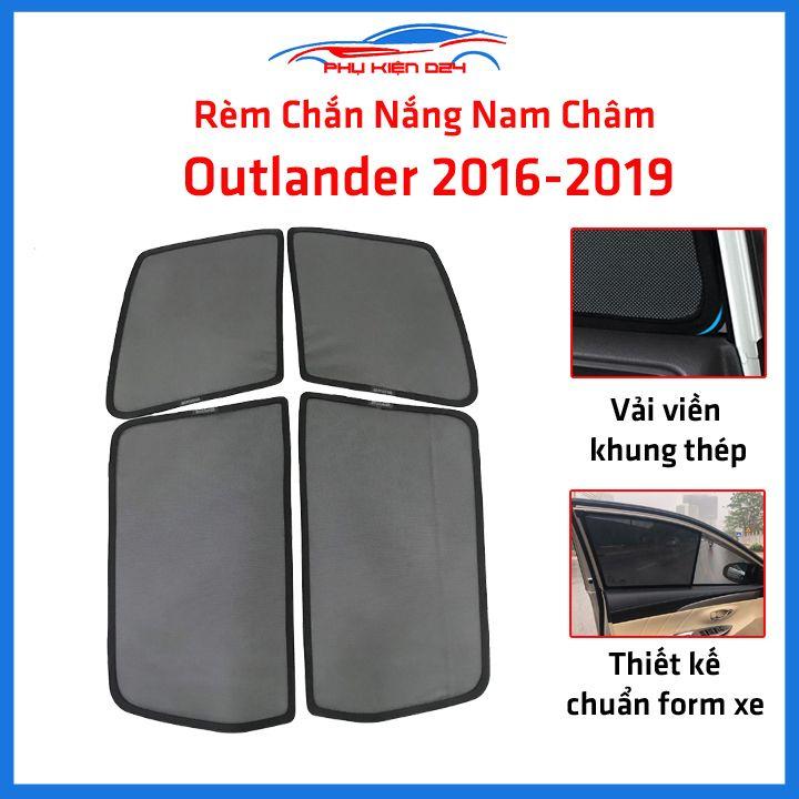 Bộ 4 rèm chắn nắng nam châm Outlander 2016-2017-2018-2019 khung cố định chống tia UV