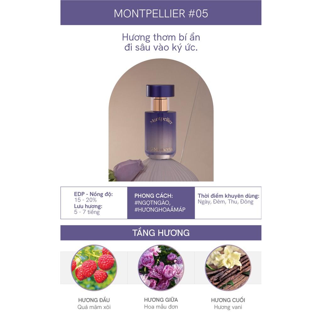 Nước Hoa De Memoria 30ml .#05 Montpellier Ngọt Ngào