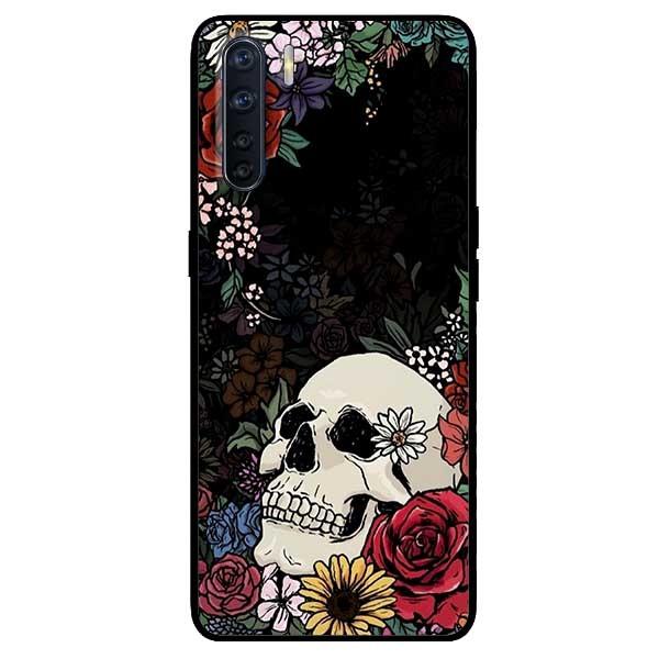 Ốp lưng dành cho Oppo Reno 3 / A91 - Reno 3 Pro - Reno 4 - Reno 4 Pro mẫu Họa Tiết Hoa Đầu Lâu