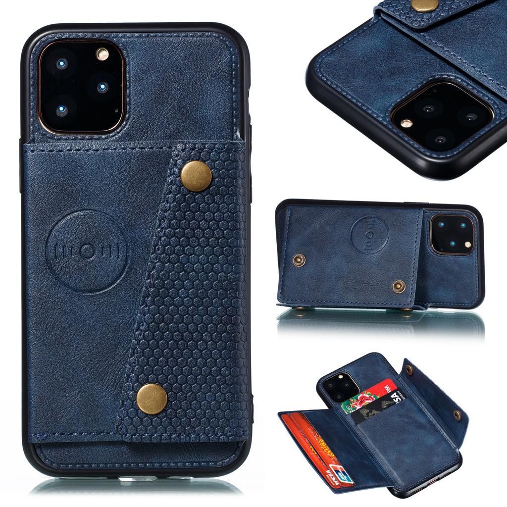 Ốp lưng da ví gập cho iPhone 12 iPhone 11 Pro Max iPhone 12