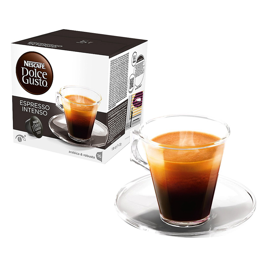 Combo 1 Máy Pha Cà Phê NESCAFÉ Dolce Gusto Eclipse Red + 2 Capsule (Cappuccino + Espresso) - Hàng chính hãng