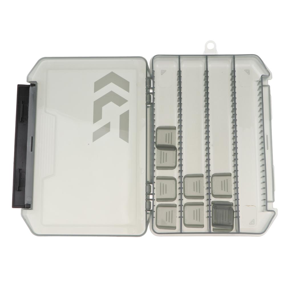 Plastic Fishing Lures Baits Tackle Storage Container Organizer Box S Gray