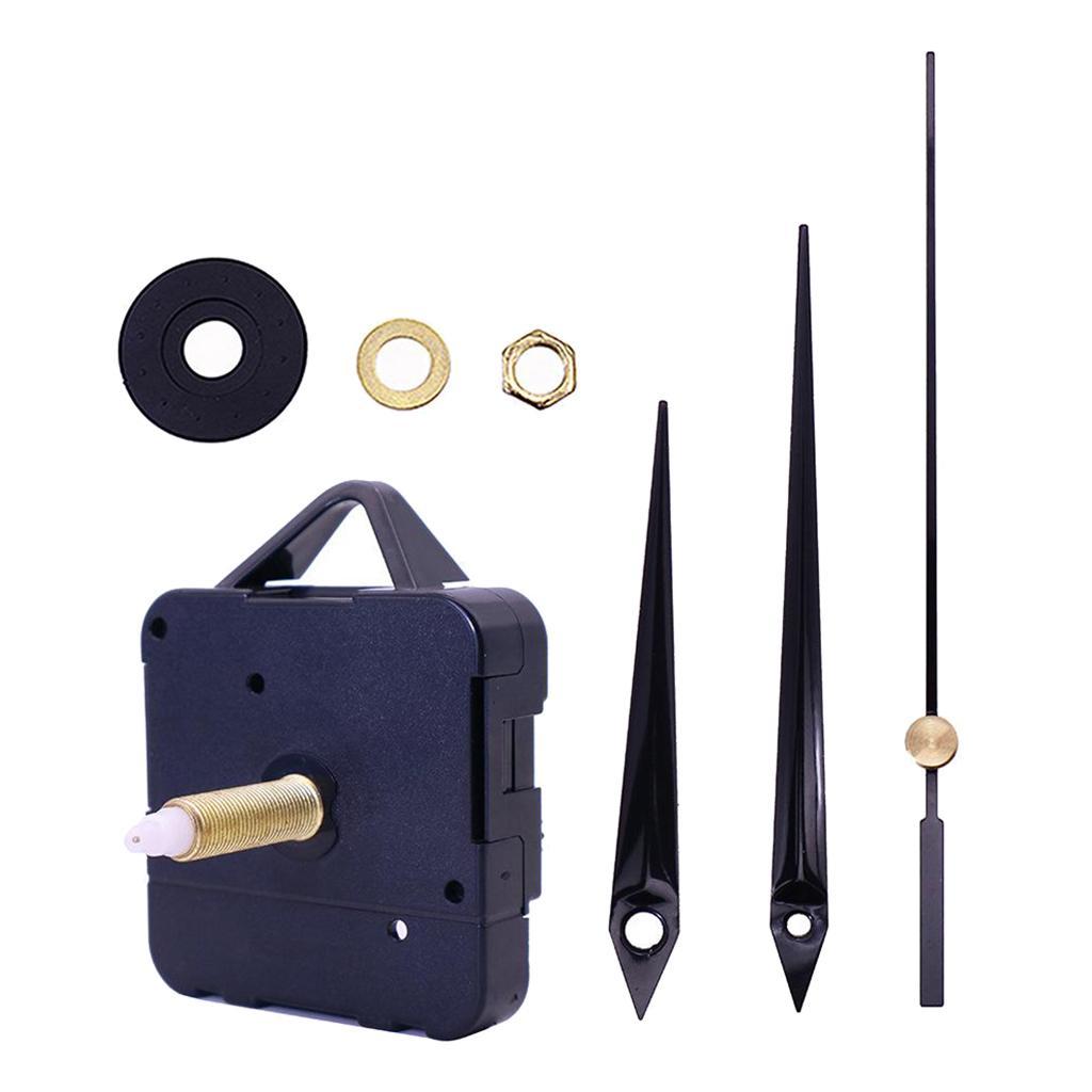 4X Black Wall Clock 3268 Movement Mechanism Hands Wall Repair Tool Parts