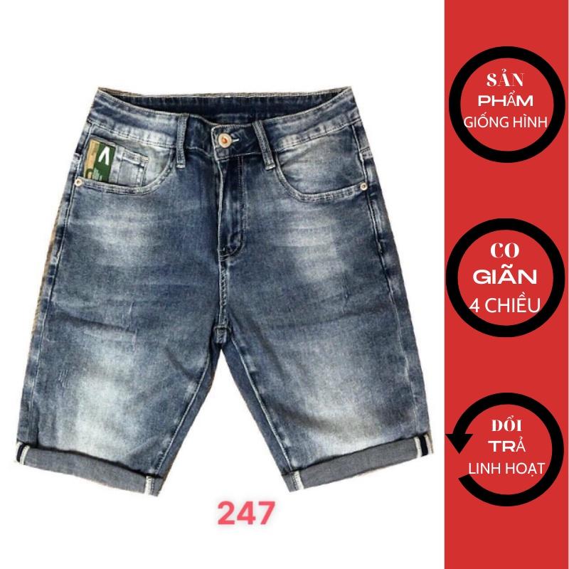 Quần short jean nam, chất vải bò co gian, trẻ trung cá tính-247