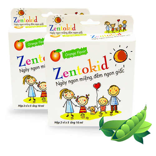 Zentokid - Siro thảo dược tự nhiên giúp tăng cảm giác ngon miêng, giúp bé ăn khoẻ và ngon miệng, ngủ tốt và ngủ sâu, tăng cường sức đề kháng, tăng cường hệ miễn dịch (Hộp 10 ống uống x 10ml)